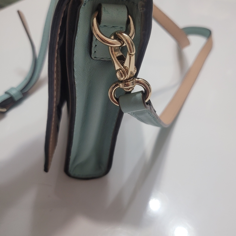Kate Spade Juliana Leather Crossbody Purse Turquoise - Picture 5 of 16